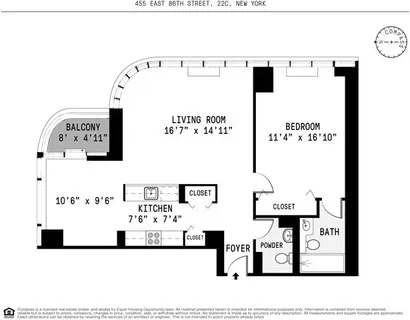 $1,400,000 | 455 East 86th Street, Unit 22C | Upper East Side