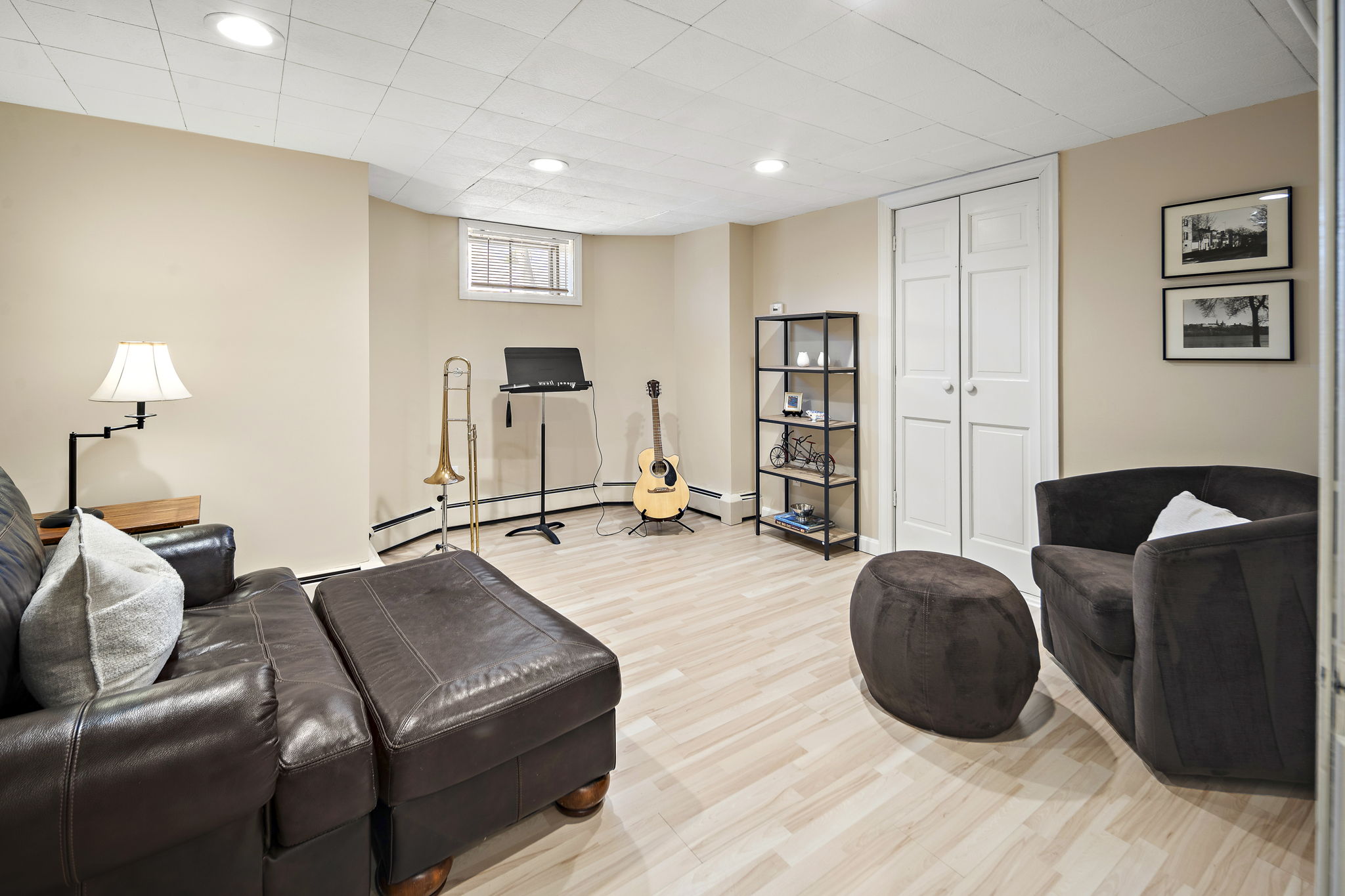 56 Jefferson Road Winchester, MA 01890 - Photo 22 of 26 a living room with furniture and a flat screen tv