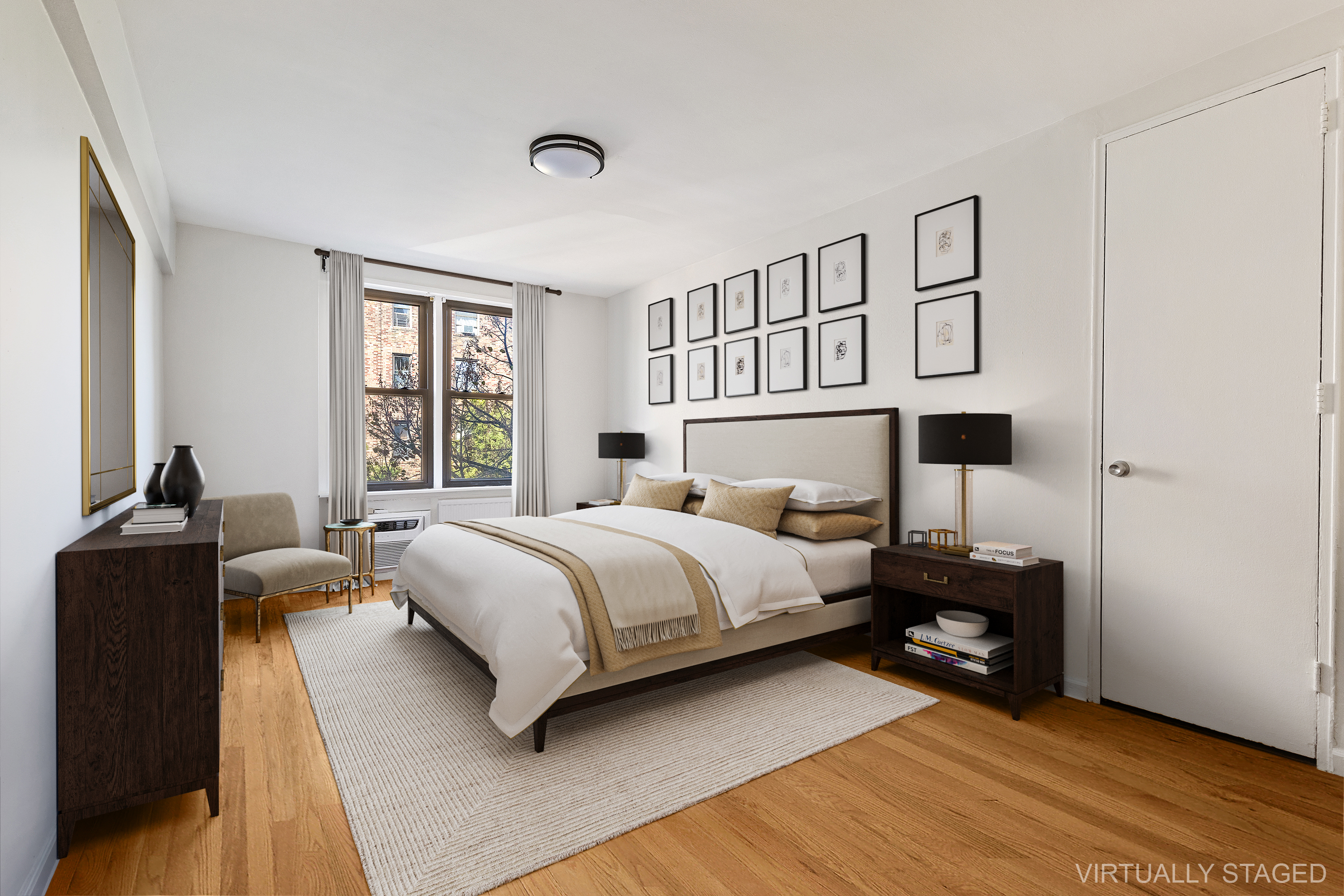 350 Ocean Parkway, Unit 3M Brooklyn, NY 11218 - Photo 6 of 10 a bed room with a bed and a window