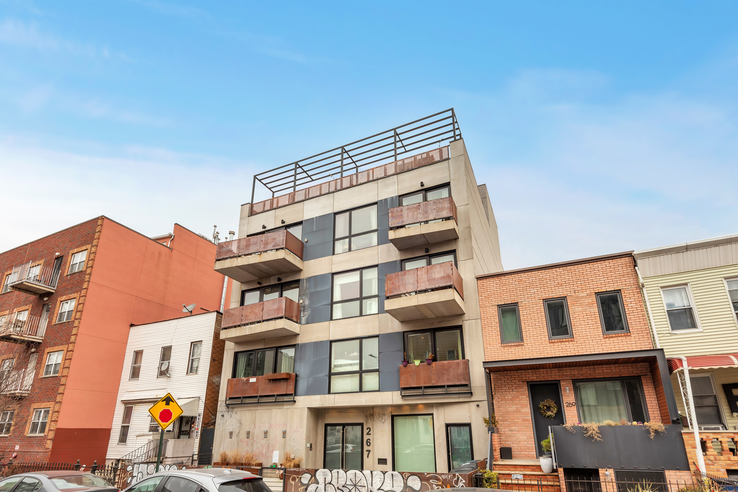 267 Evergreen Avenue, Unit PH Brooklyn, NY 11221 - Photo 18 of 19 a front view of a multi story building