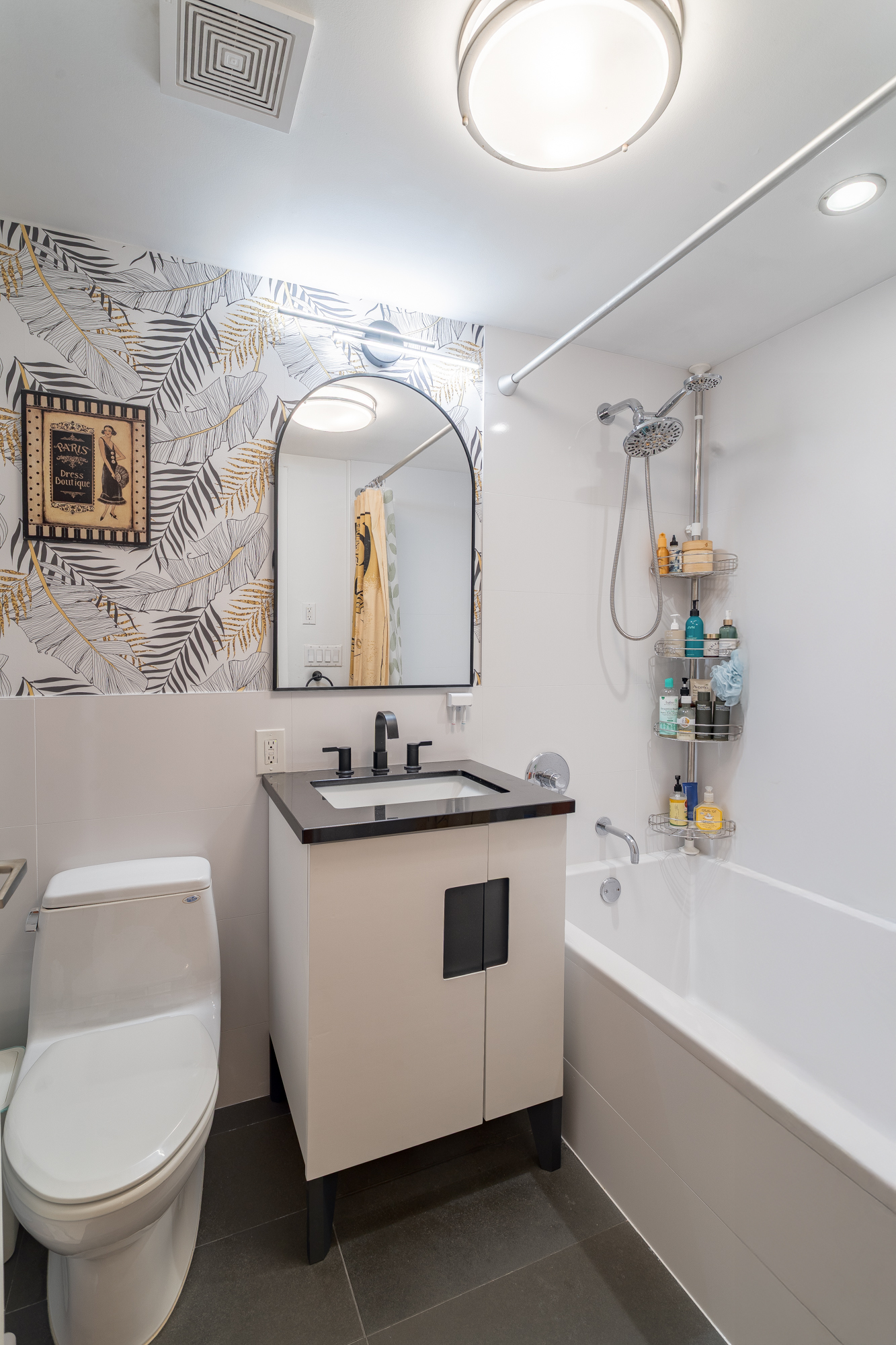 560 Carroll Street, Unit 1D Brooklyn, NY 11215 - Photo 15 of 19 a bathroom with a sink a toilet and mirror