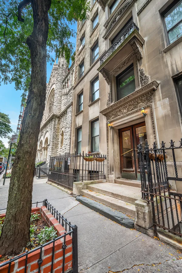 a view of a building with a outdoor space