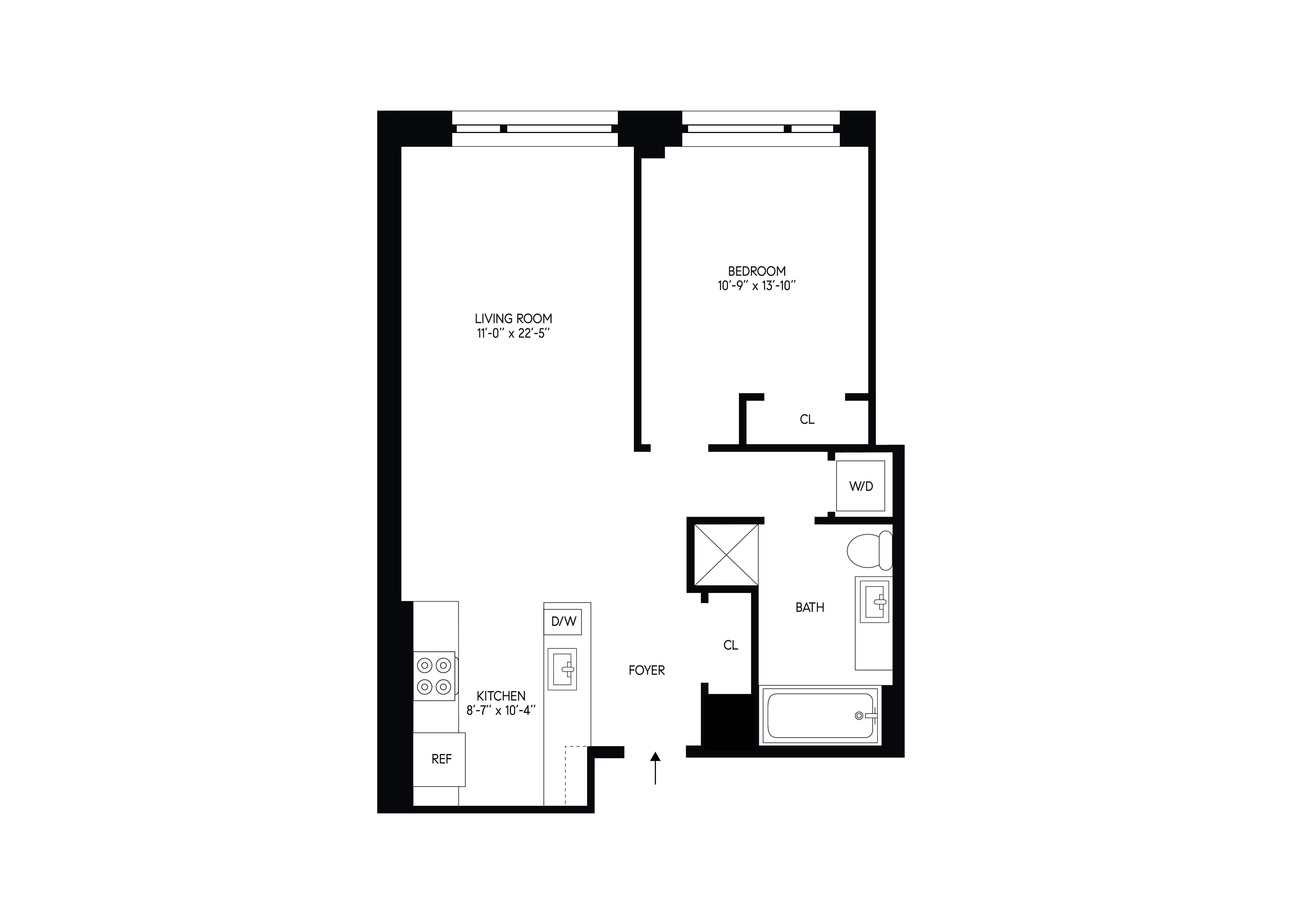 2280 Frederick Douglass Boulevard, Unit 5D Manhattan, NY 10027 - Photo 22 of 22 a picture of a wall with a white wall