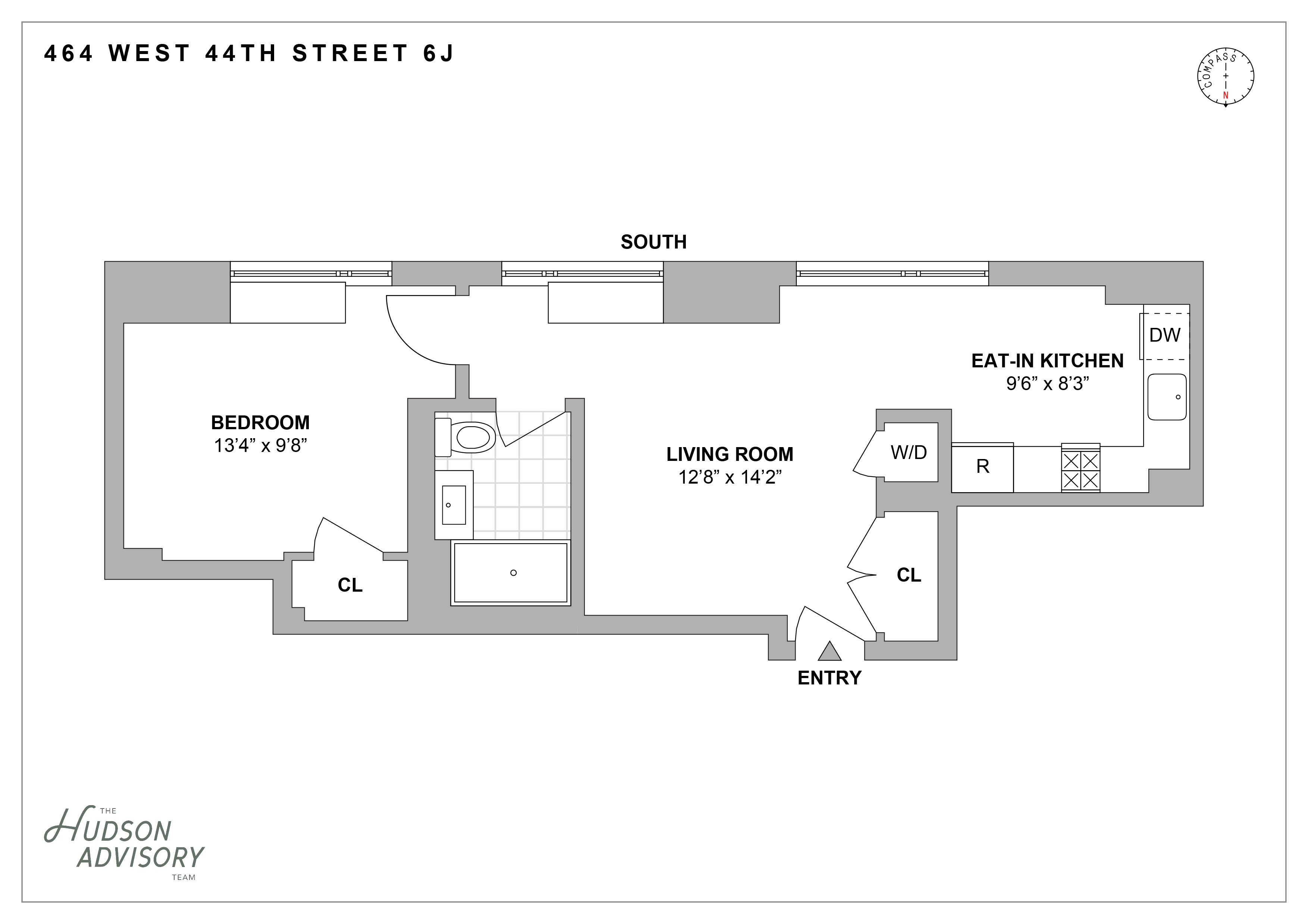 464 West 44th Street, Unit 6J Manhattan, NY 10036 - Photo 15 of 15 Gallery Image 15