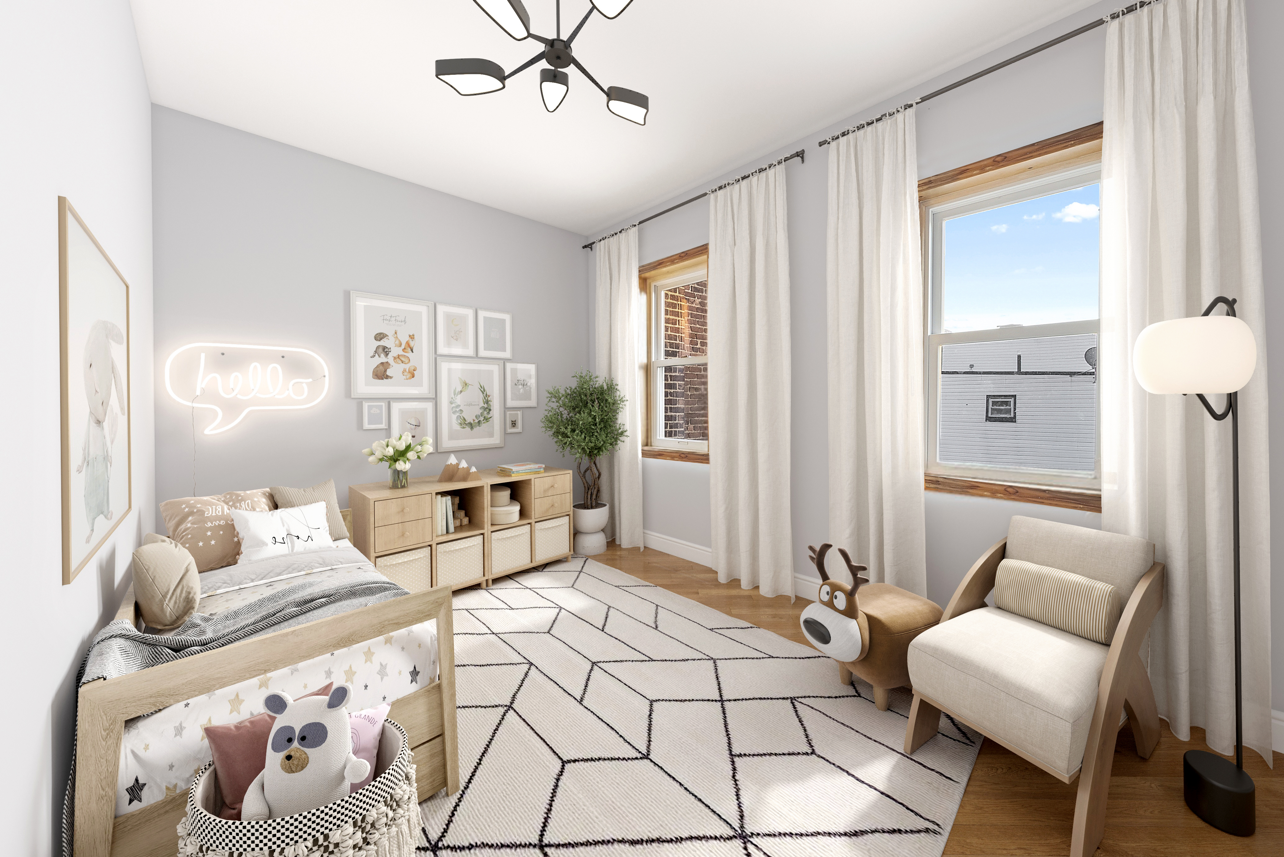 650 88th Street Brooklyn, NY 11228 - Photo 7 of 12 a bedroom with furniture and wooden floor