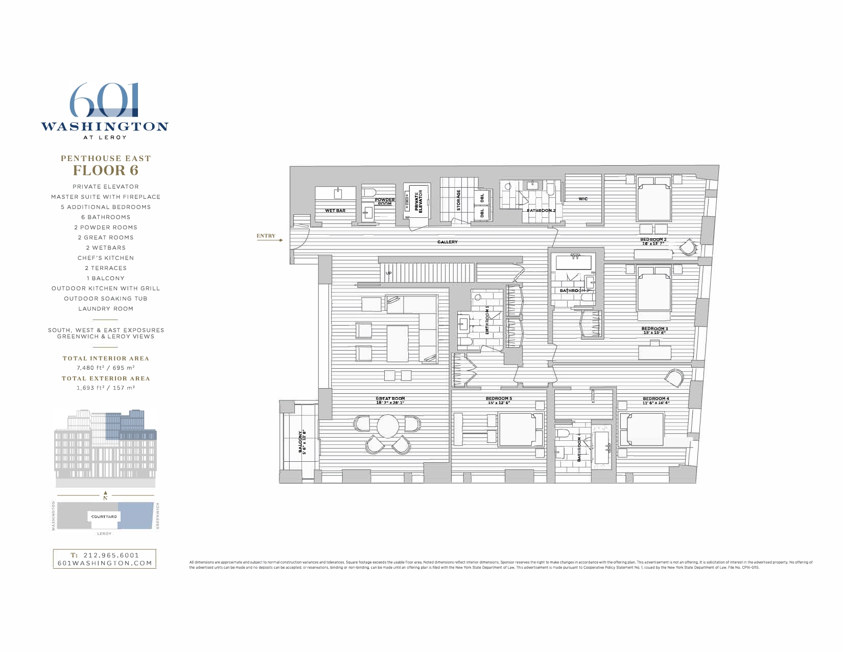 601 Washington Street, Unit PHE Manhattan, NY 10014 - Photo 13 of 16