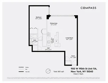 $565,000 | 900 West 190th Street, Unit 11A | Hudson Heights