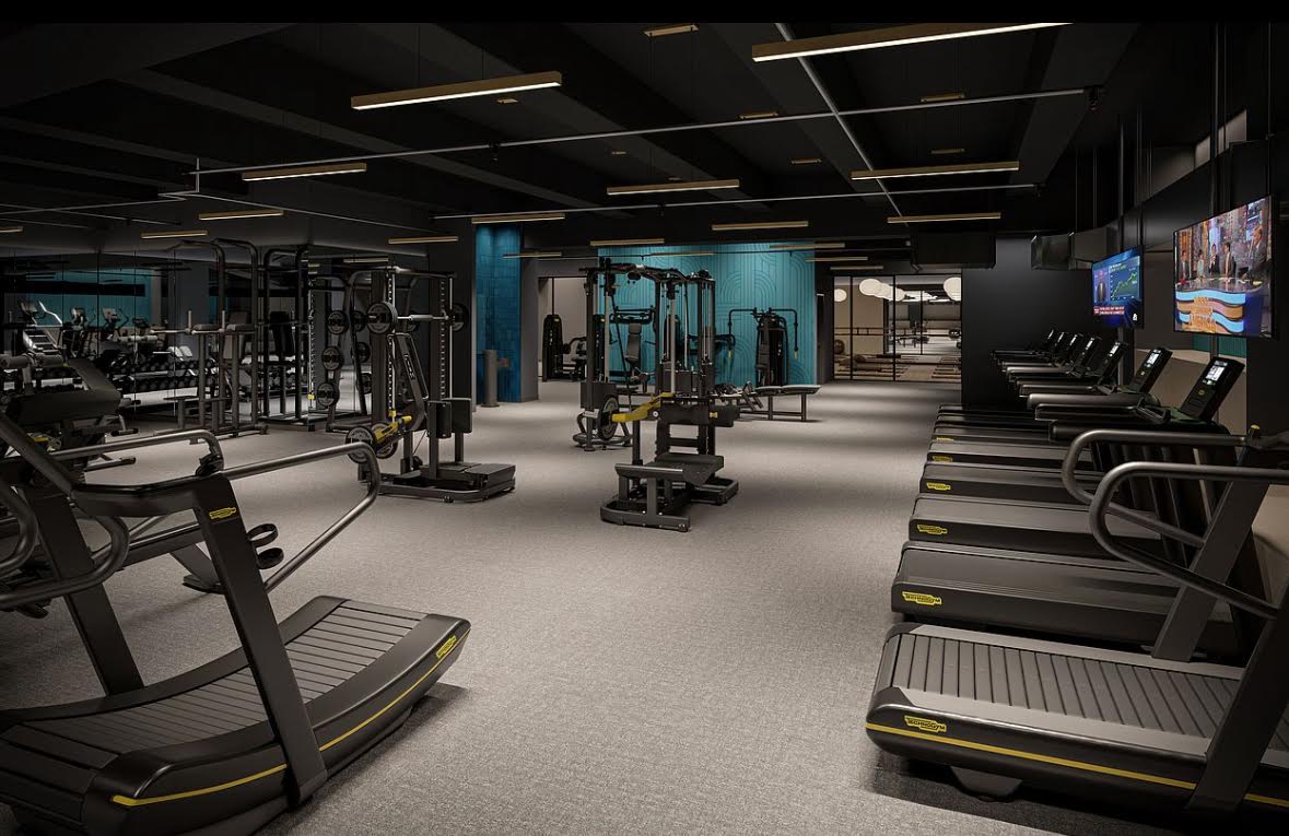 55 Broad Street, Unit 3202 Manhattan, NY 10004 - Photo 6 of 11 a view of a room with gym equipment