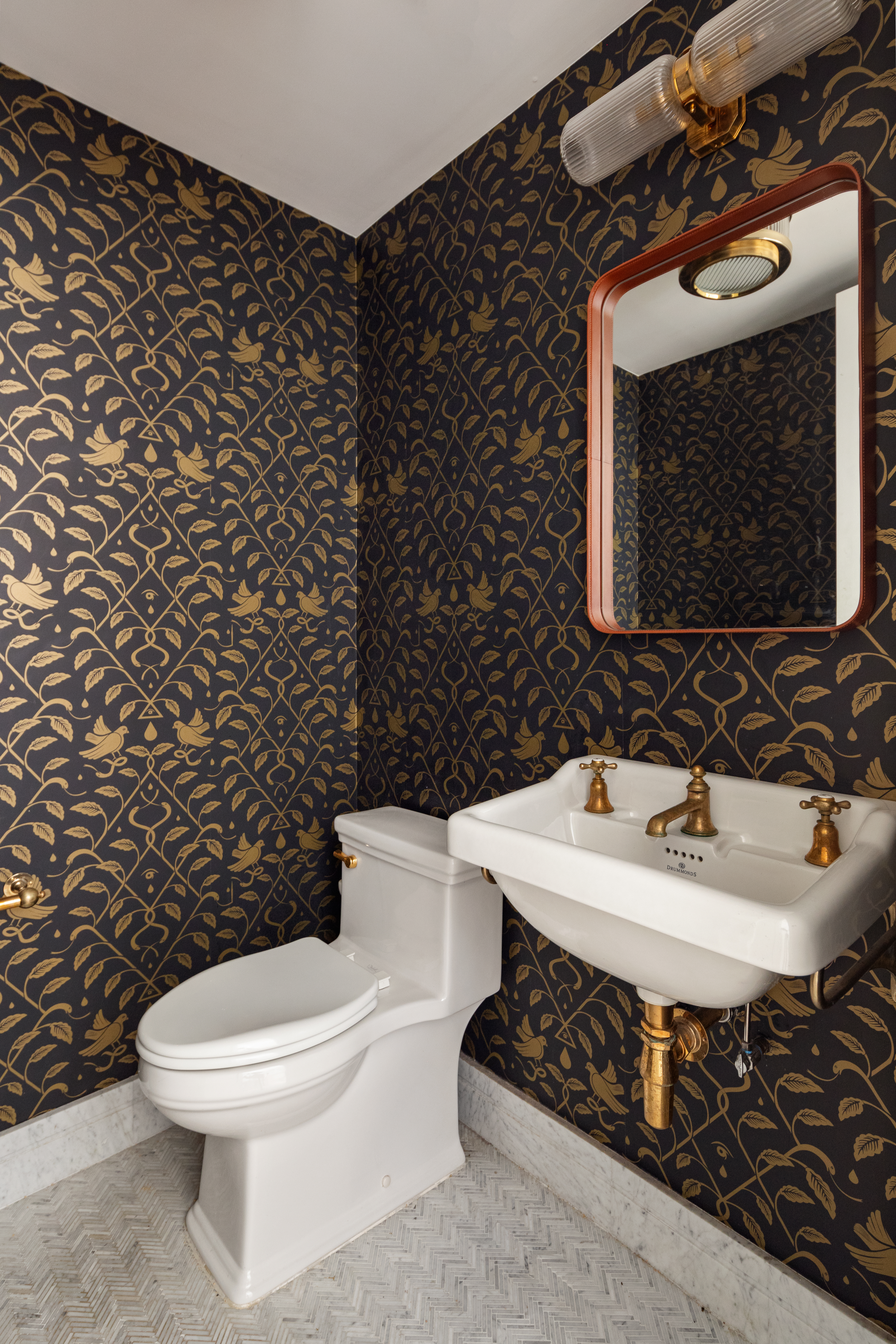 309 West 86th Street, Unit PH Manhattan, NY 10024 - Photo 16 of 19 a bathroom with a sink toilet and a mirror