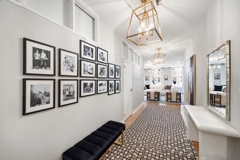 a view of a hallway with interior of the house