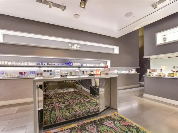 a view of a city with tall buildings