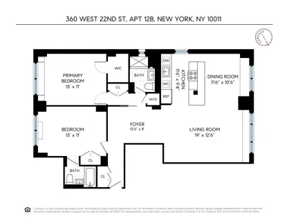 $2,249,000 | 360 West 22nd Street, Unit 12B | Chelsea