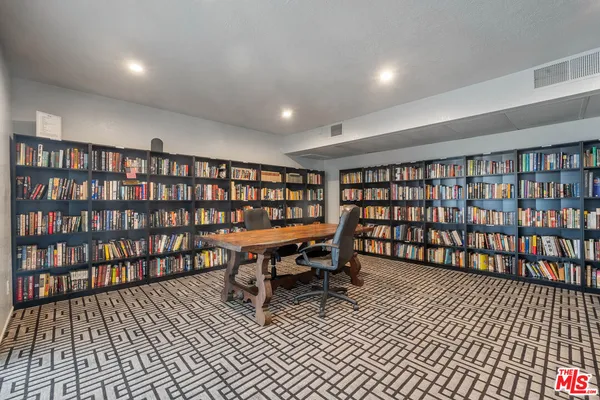 a view of a room with furniture