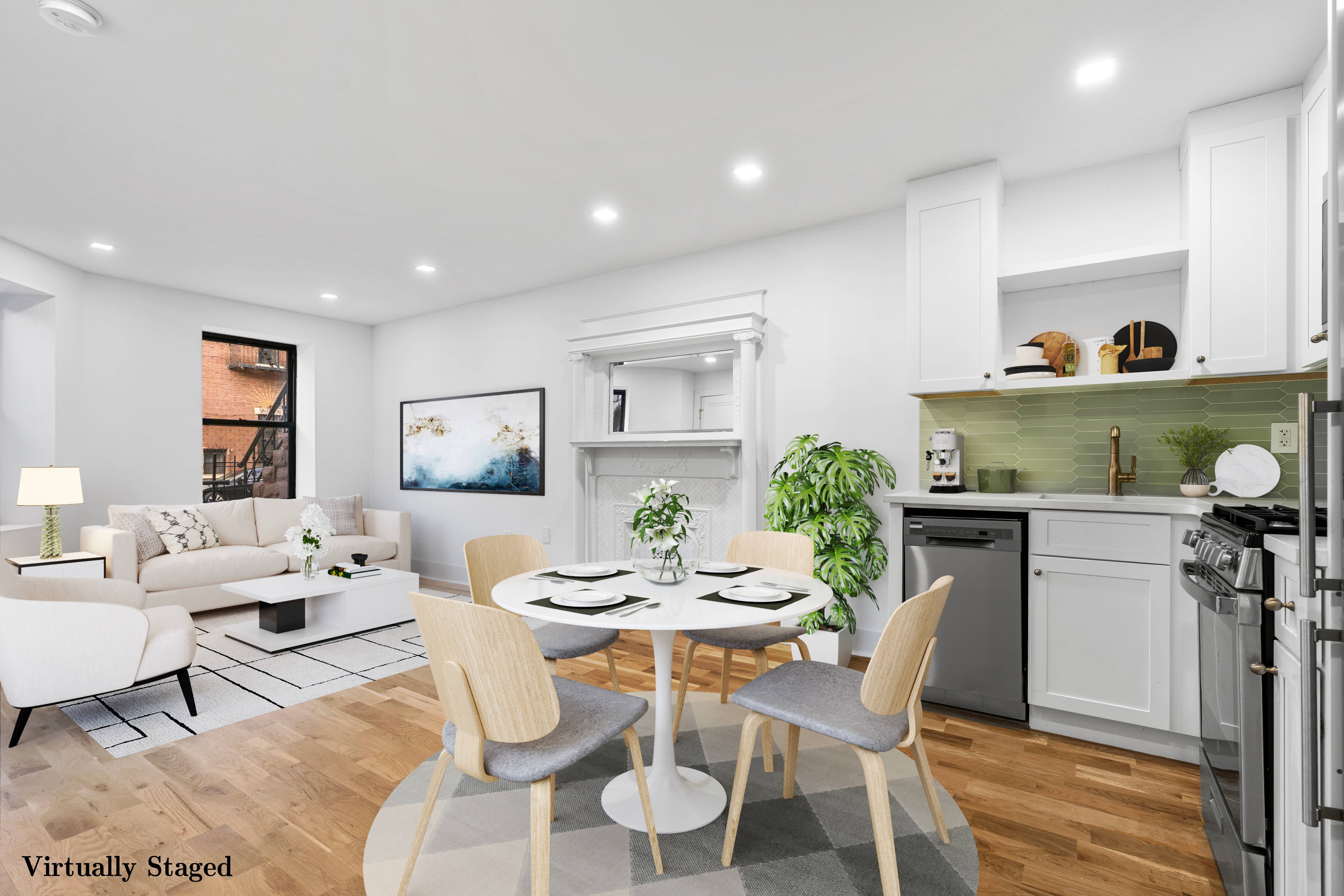 718 Sterling Place Brooklyn, NY 11216 - Photo 11 of 15 a view of a dining room with furniture and wooden floor