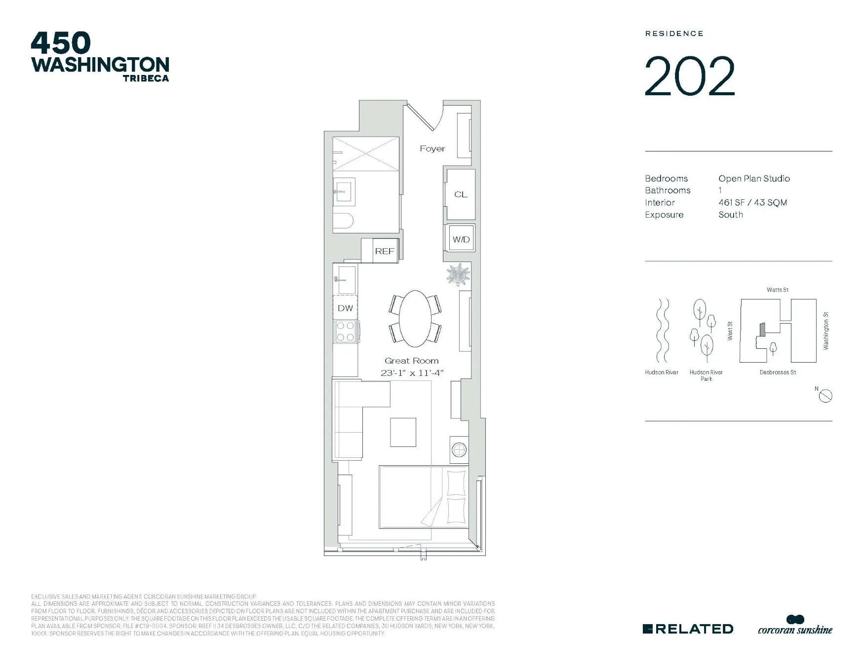 450 Washington Street, Unit 202 Manhattan, NY 10013 - Photo 14 of 14 a picture of a wall with a white wall