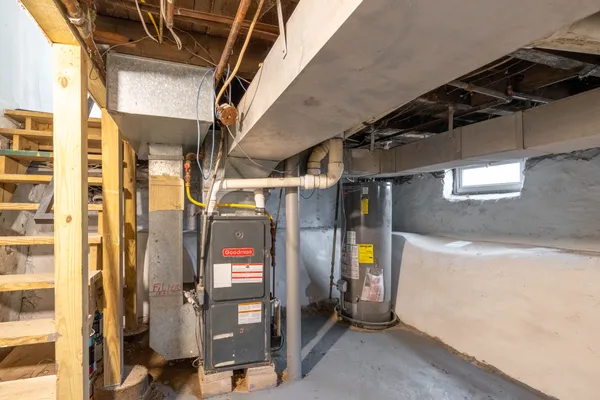 a view of water heater room