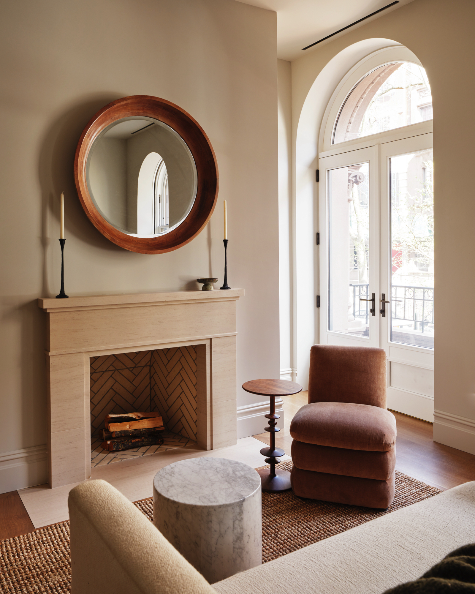48-50 West 69th Street Manhattan, NY 10023 - Photo 11 of 33 a living room with furniture and a fireplace