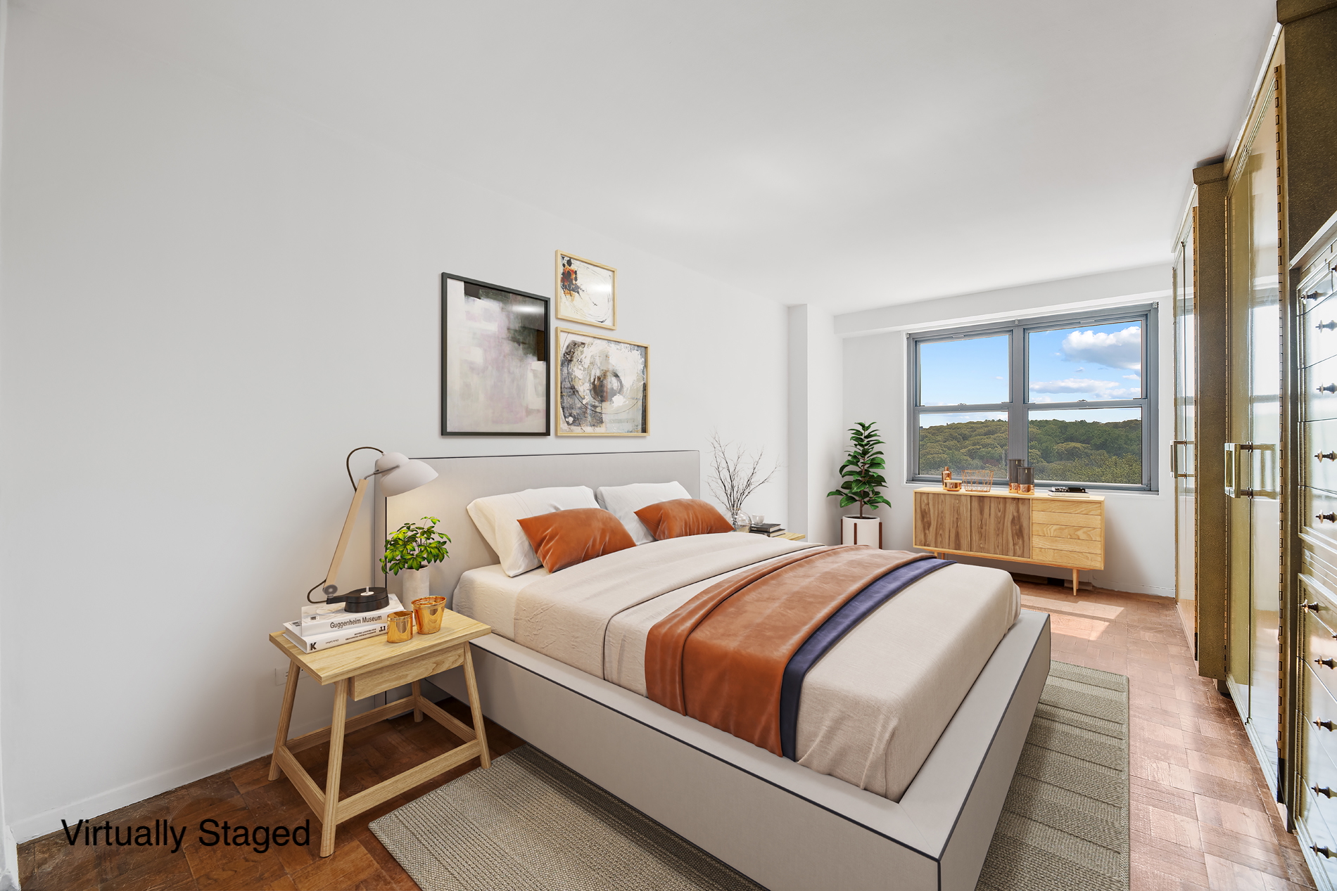 2500 Johnson Avenue, Unit 5E Bronx, NY 10463 - Photo 5 of 12 a bedroom with a bed and a window