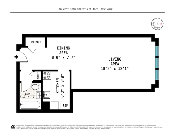 $440,000 | 16 West 16th Street, Unit 10FS | Flatiron