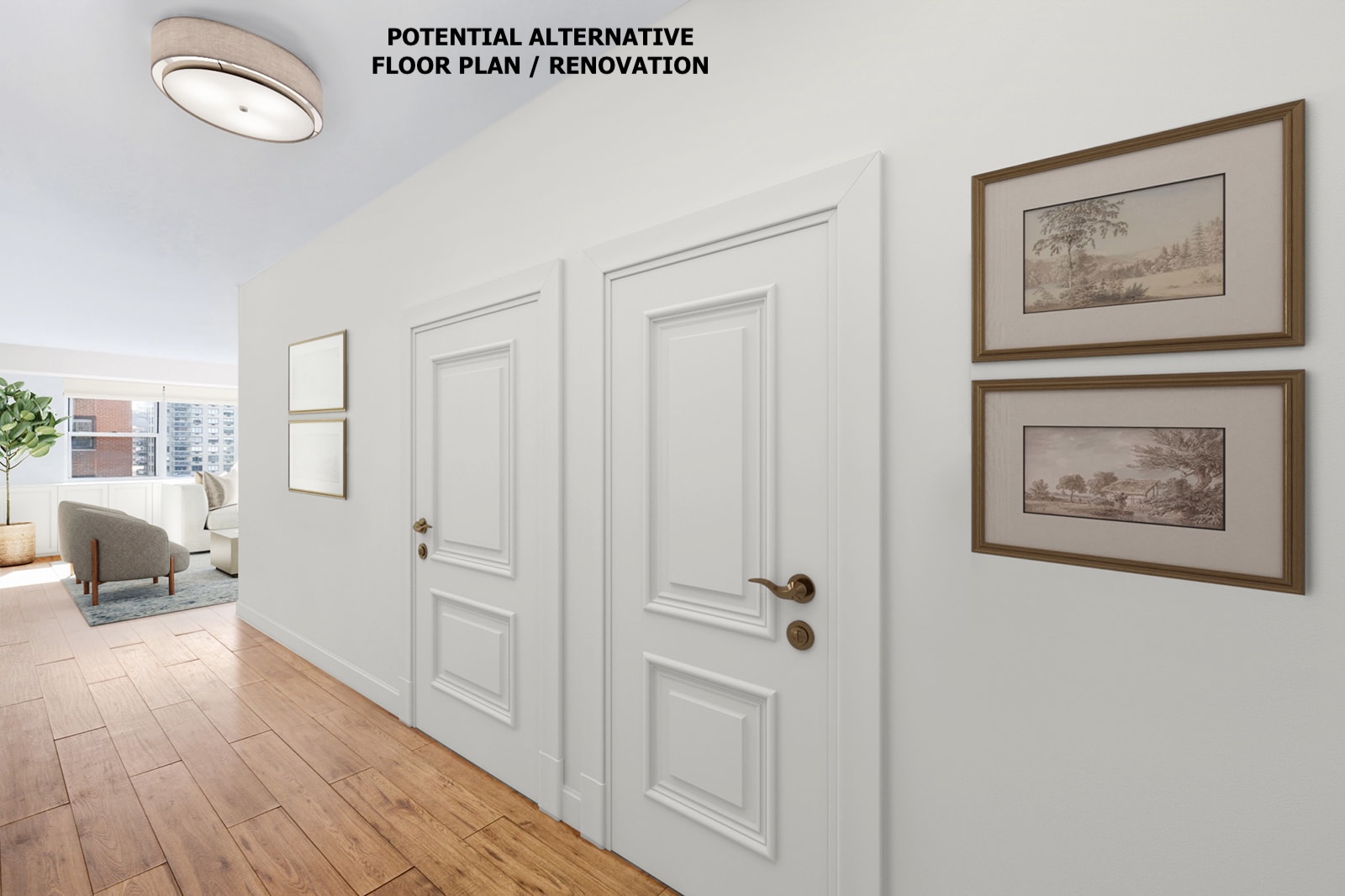 139 East 33rd Street, Unit 12DE Manhattan, NY 10016 - Photo 13 of 27 a view of room with furniture and wooden floor