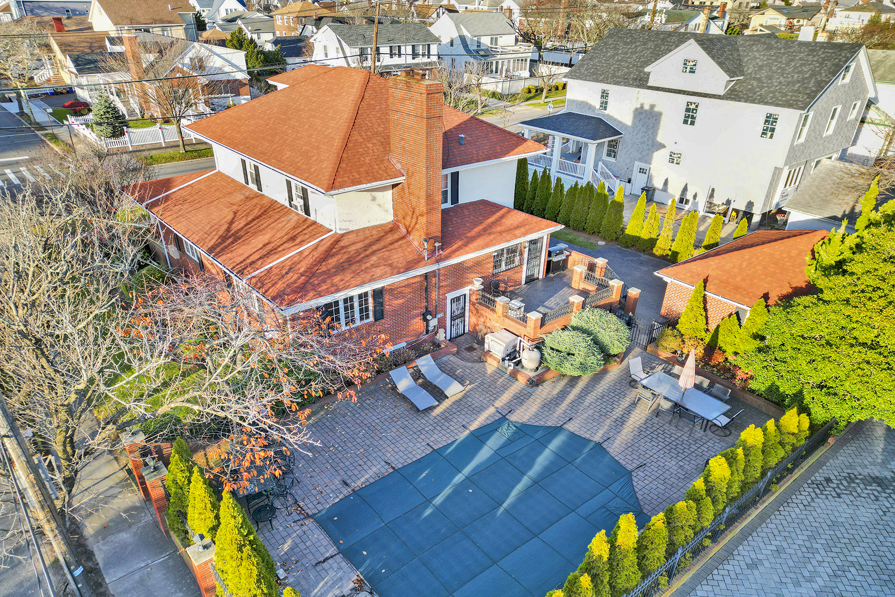 142-15 Newport Avenue Queens, NY 11694 - Photo 56 of 72 an aerial view of a house with a garden