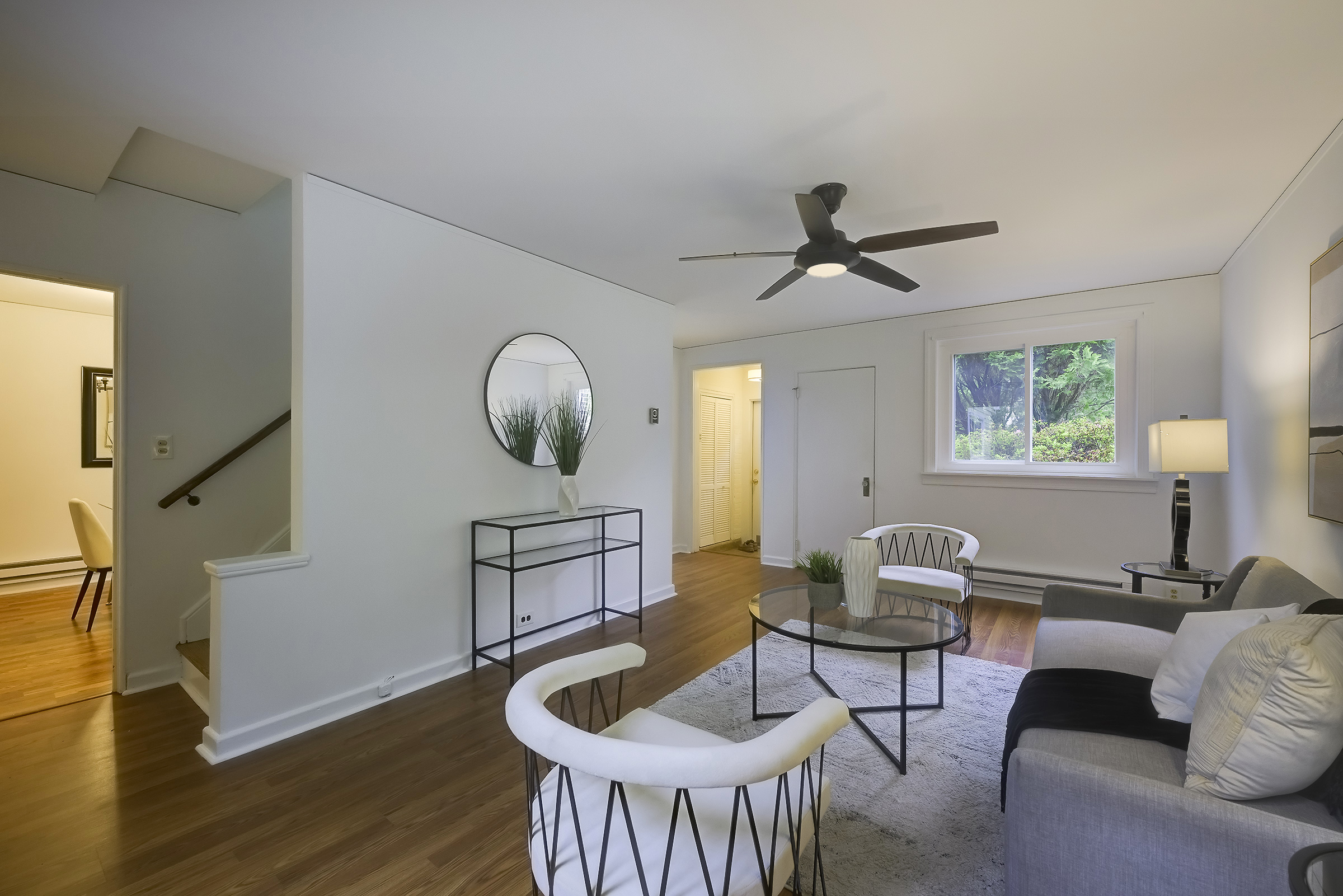 45 D Ridge Road Greenbelt, MD 20770 - Photo 11 of 35 a living room with furniture and a wooden floor