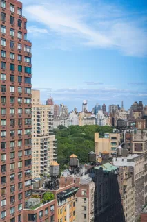a view of a lake with a building