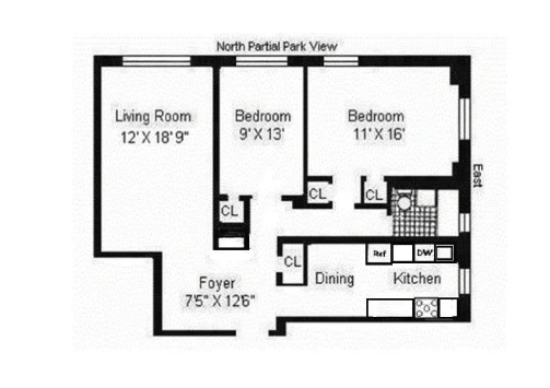 1270 5th Avenue, Unit 12C Manhattan, NY 10029 - Photo 17 of 18 a picture of a park with furniture and window