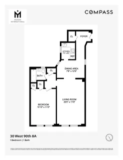$1,050,000 | 30 West 90th Street, Unit 8A | Upper West Side