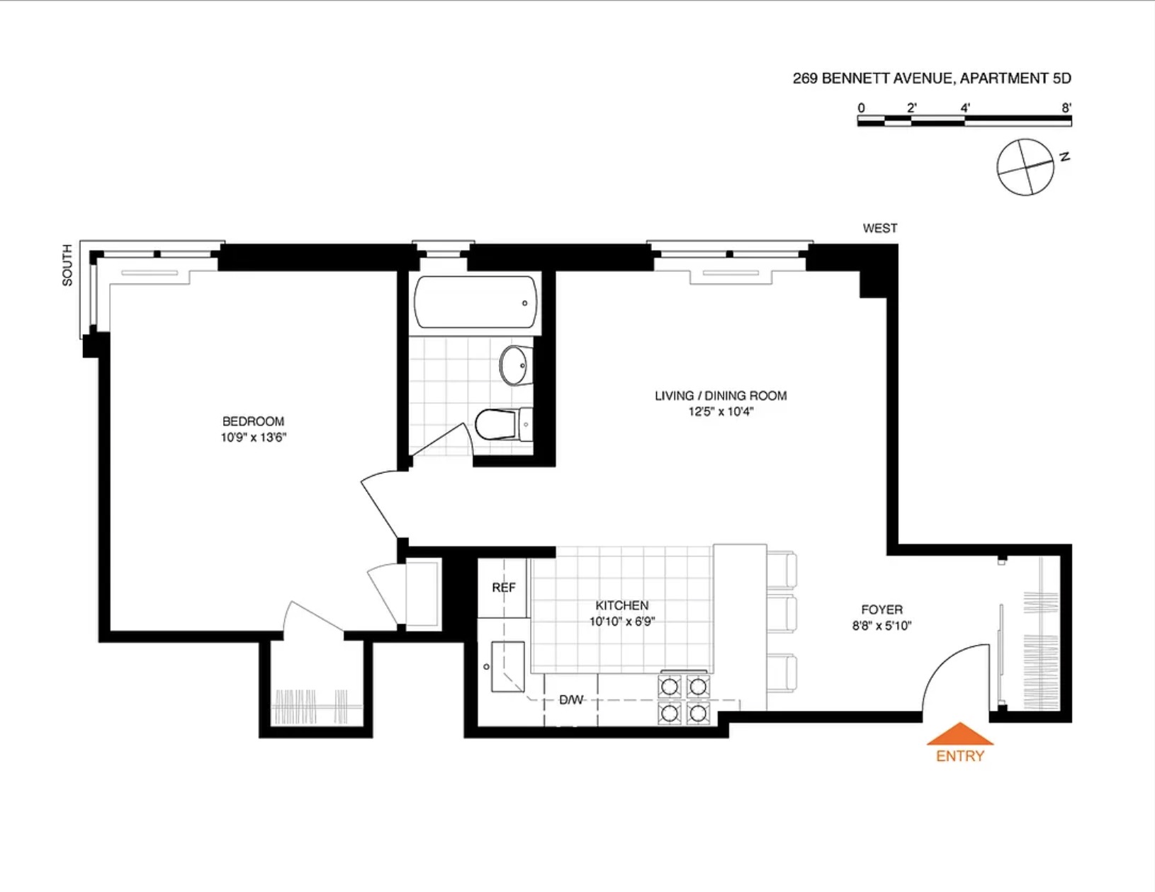 4523 Broadway, Unit 5D Manhattan, NY 10040 - Photo 10 of 10 a picture of a cabinet with a bench