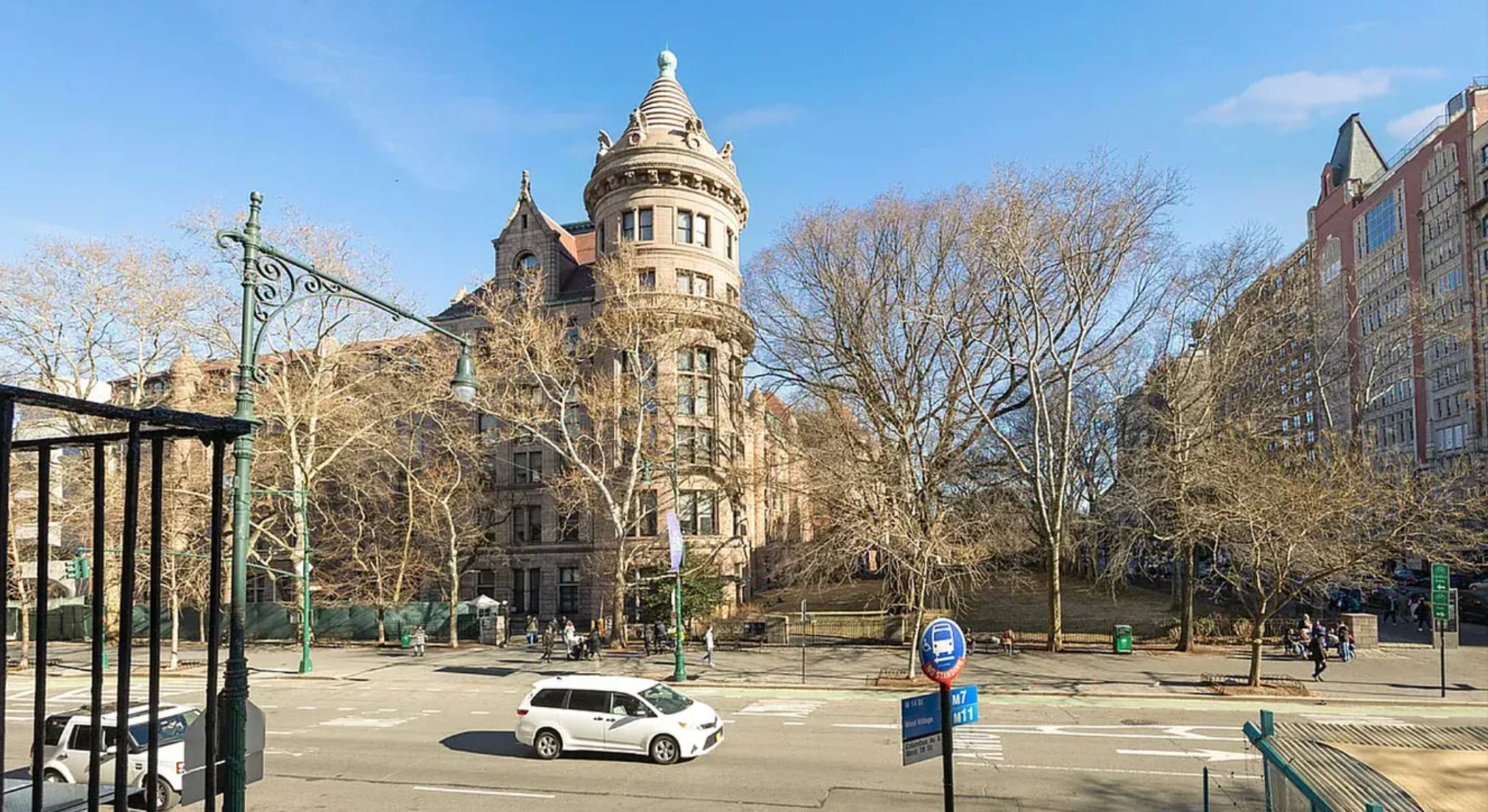 370 Columbus Avenue, Unit 4F Manhattan, NY 10024 - Photo 11 of 13 a front view of a building with trees