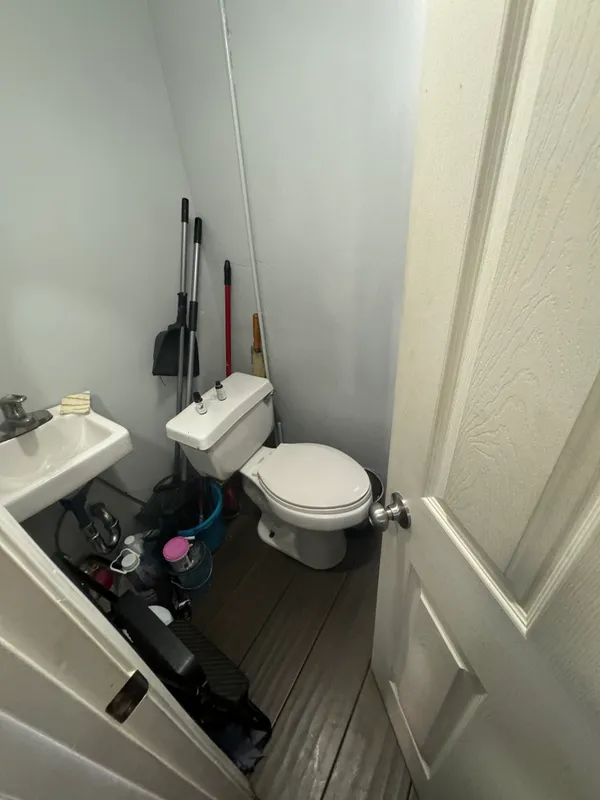 a bathroom with a sink and a toilet