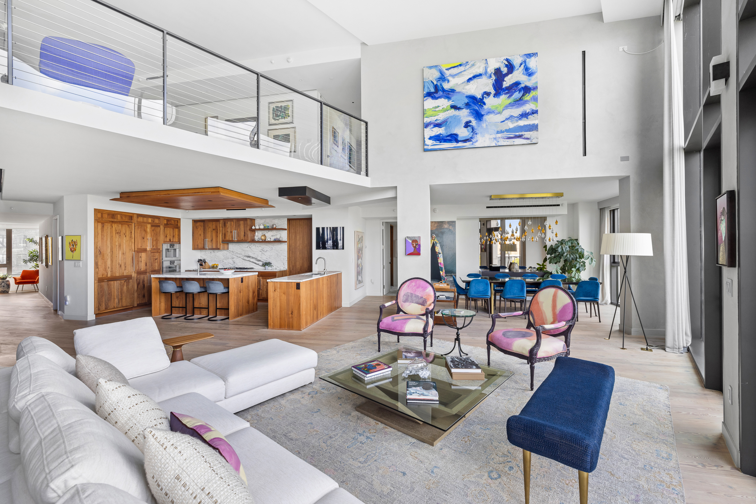 90 Furman Street, Unit N800 Brooklyn, NY 11201 - Photo 10 of 49 a living room with furniture and a rug