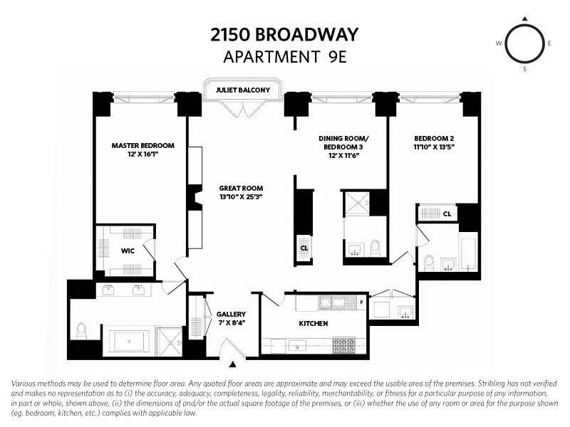 2150 Broadway, Unit 9E Manhattan, NY 10023 - Photo 14 of 14 a picture of a floor plan