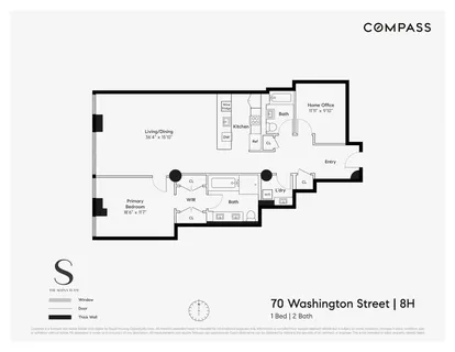 $1,650,000 | 70 Washington Street, Unit 8H | DUMBO