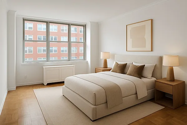 175 East 62nd Street, Unit 10B Manhattan, NY 10065 - Photo 2 of 12 a bedroom with bed and a window