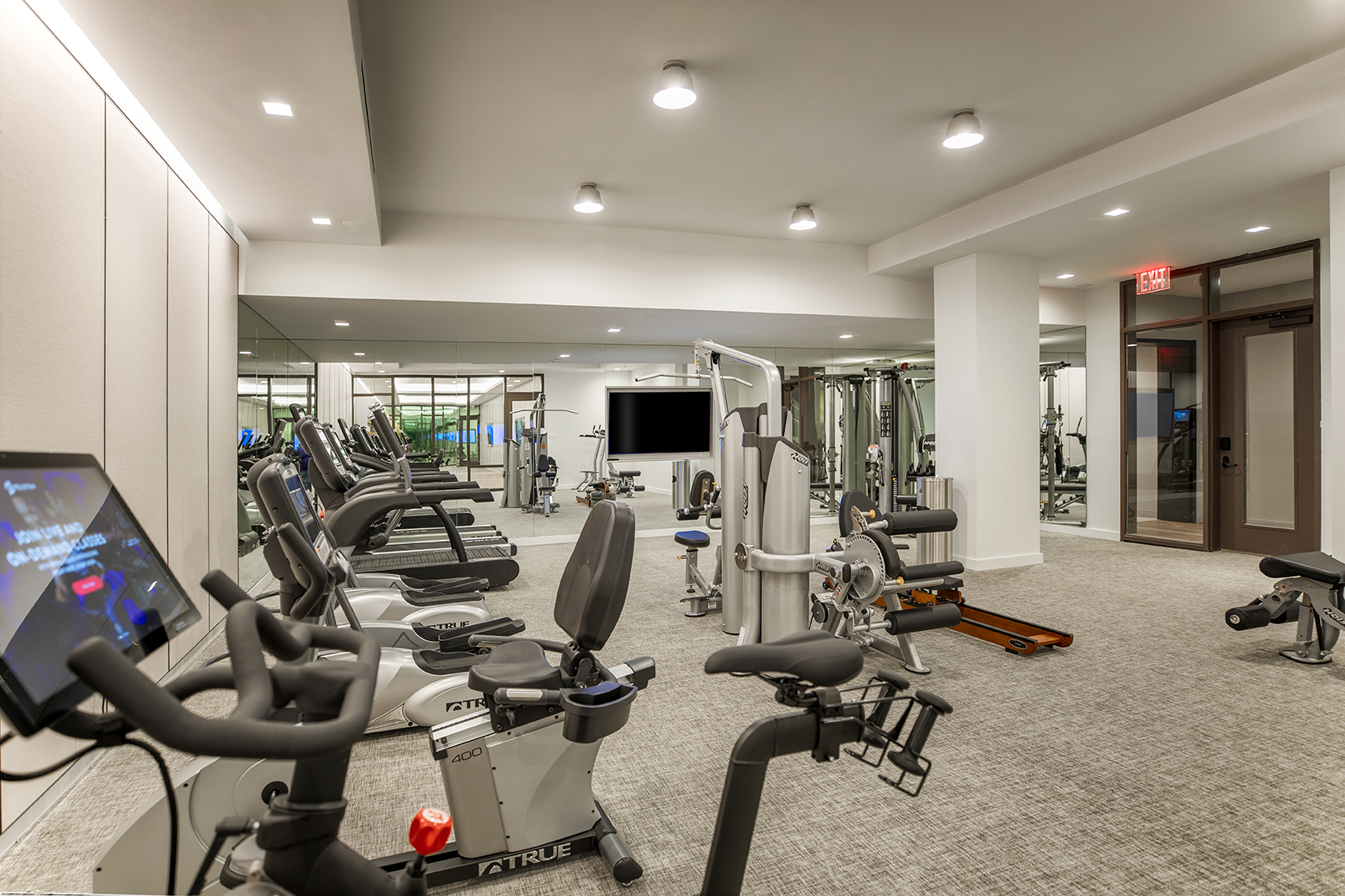 146 Pierrepont Street, Unit 2C Brooklyn, NY 11201 - Photo 22 of 30 a view of a room with gym equipment