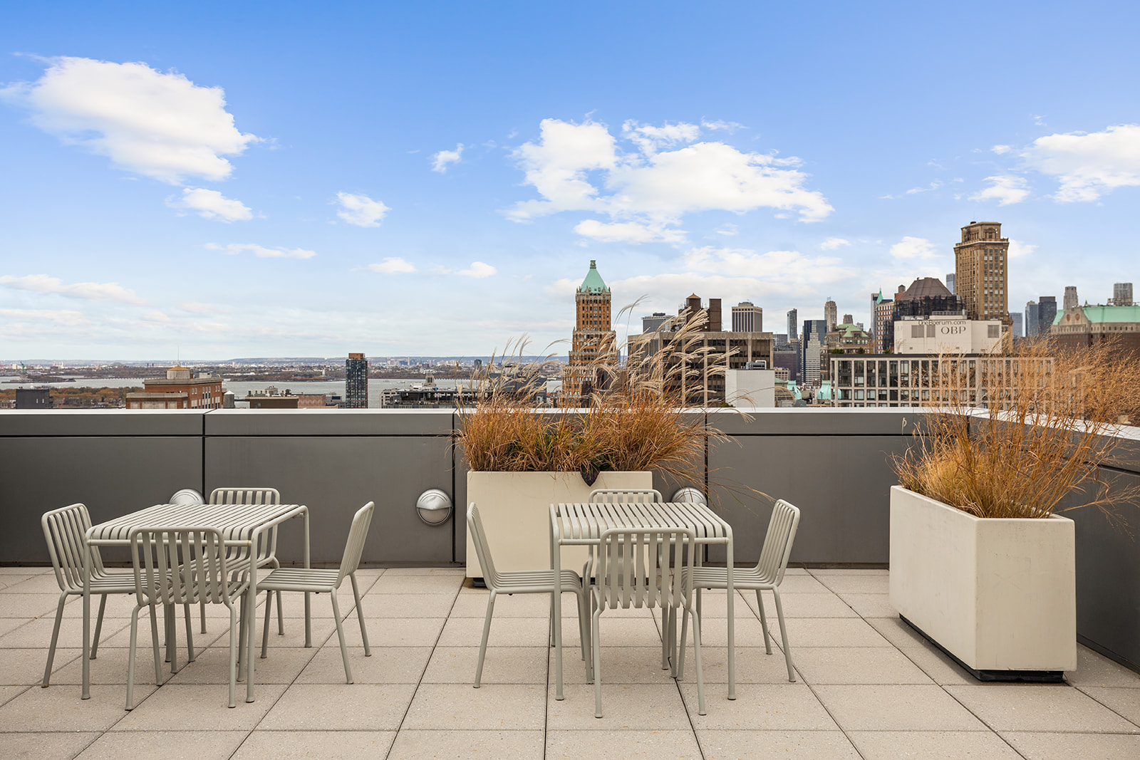 189 Schermerhorn Street, Unit 16G Brooklyn, NY 11201 - Photo 13 of 15 a terrace with a table and chairs