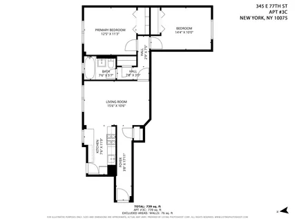 $699,000 | 345 East 77th Street, Unit 3C | Upper East Side
