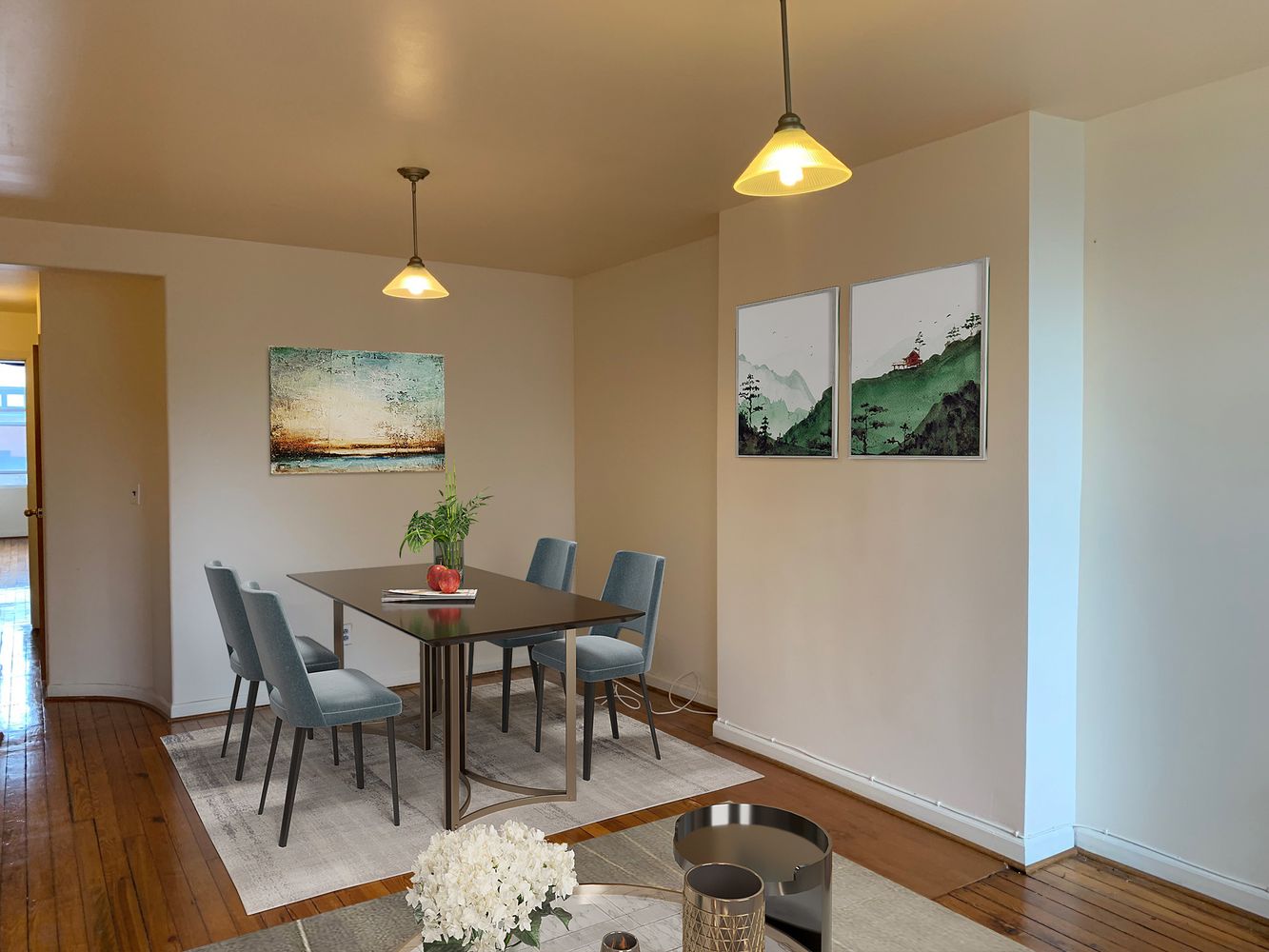 250 19th Street, Unit 3A Brooklyn, NY 11215 - Photo 6 of 15 a dining room with furniture and wooden floor