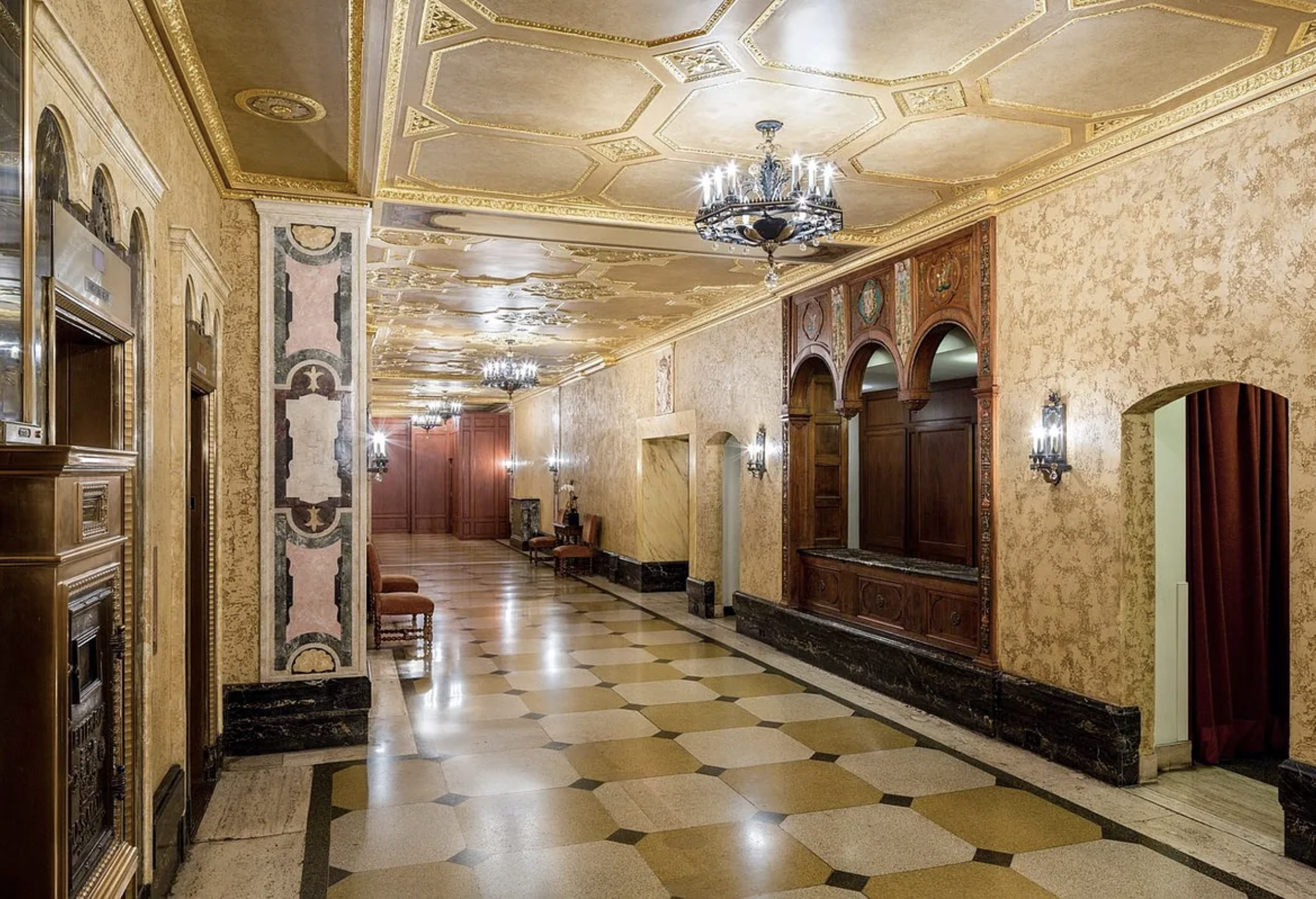 24 5th Avenue, Unit 1212 Manhattan, NY 10011 - Photo 7 of 9 a view of a hallway with a glass door