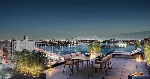 a view of a chairs and table on the terrace