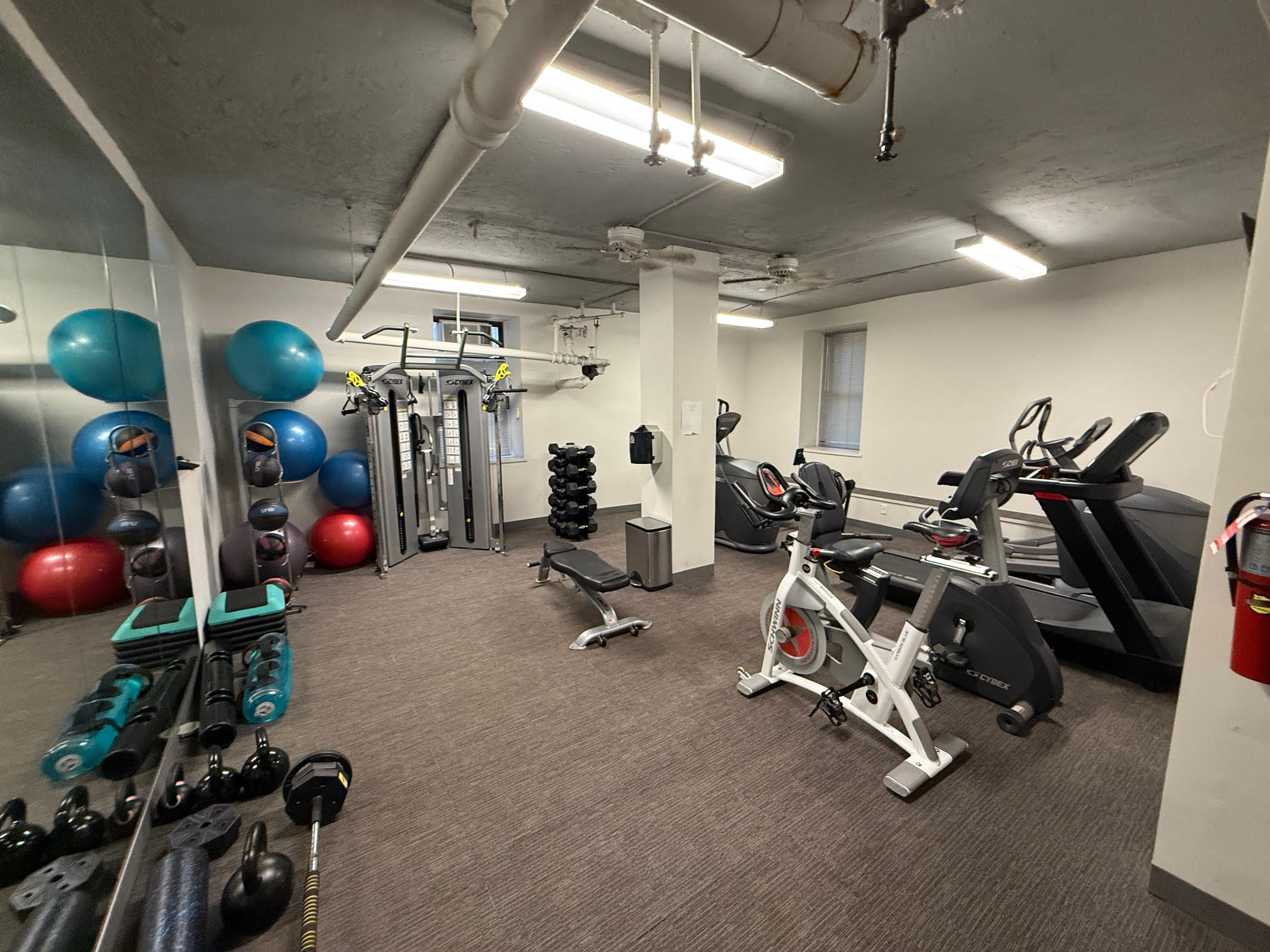370 Central Park West, Unit 413 Manhattan, NY 10025 - Photo 16 of 19 a view of a room with gym equipment