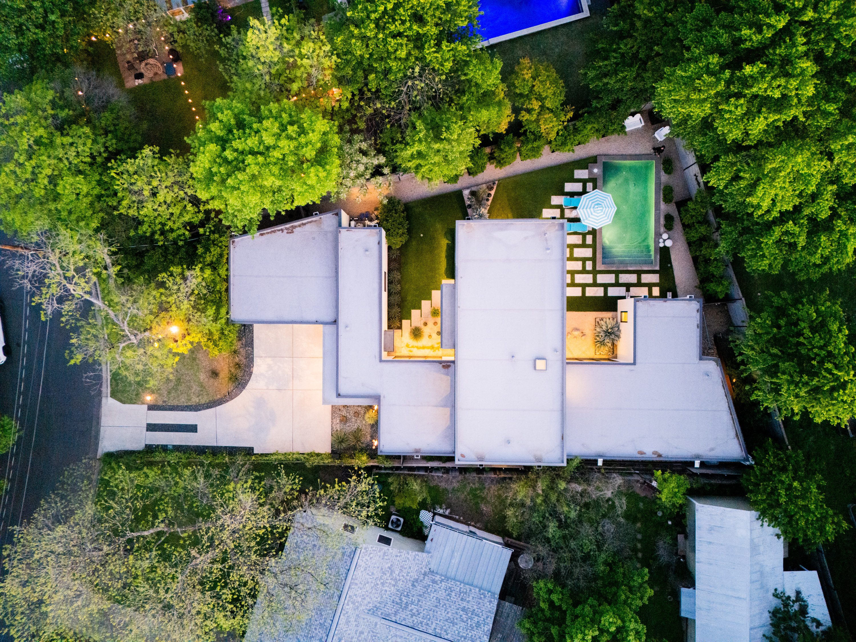 Address Upon Request Austin, TX 78704 - Photo 24 of 27 an aerial view of house with yard swimming pool and outdoor seating