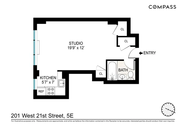 $4,250 | 201 West 21st Street, Unit 5E | Chelsea