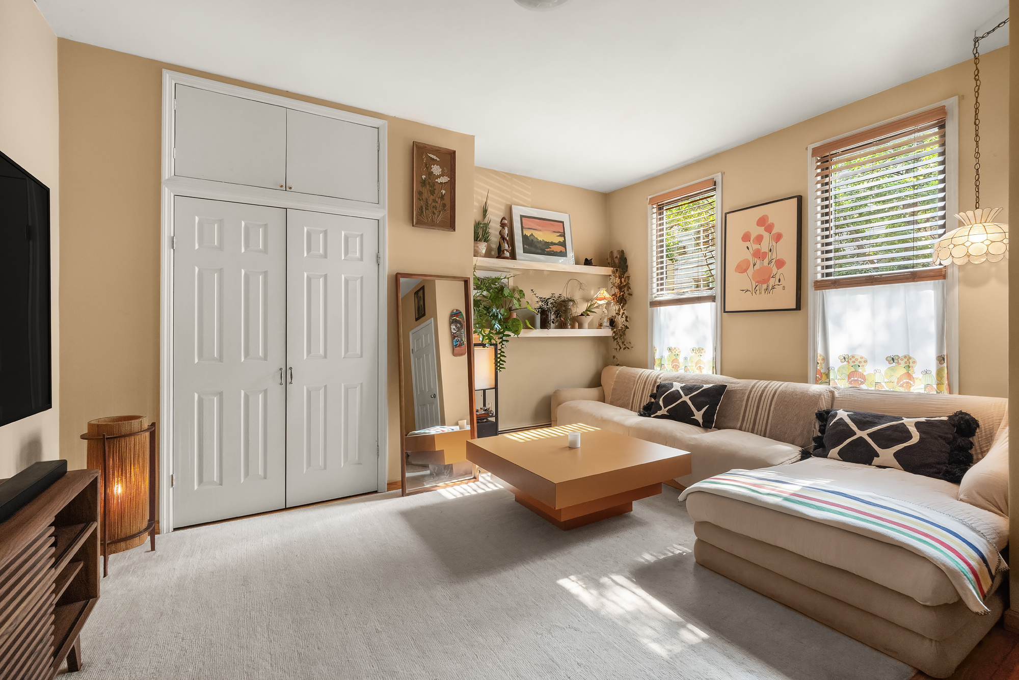 18 Russell Street Brooklyn, NY 11222 - Photo 4 of 24 a bedroom with furniture and a window