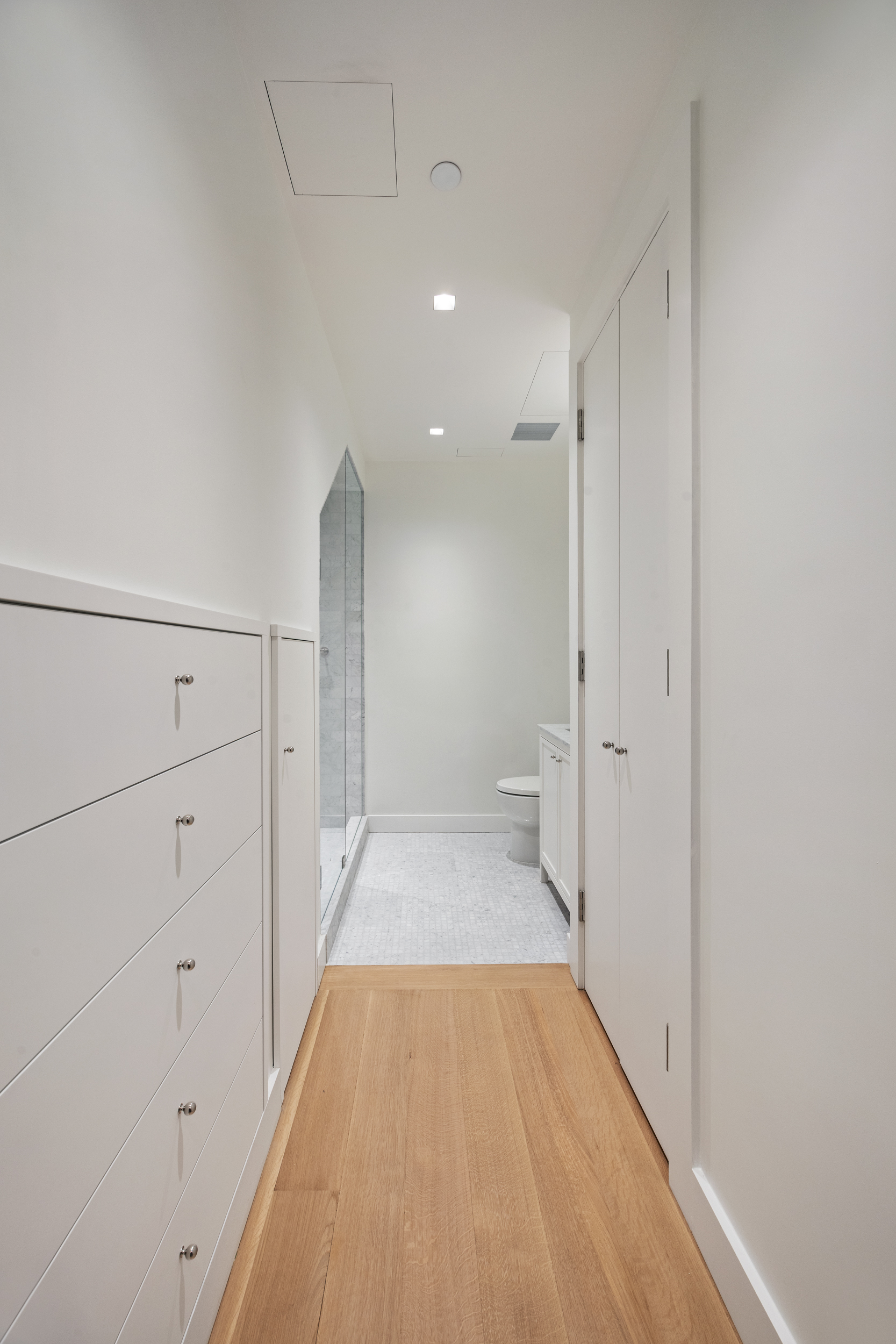 243 West Broadway, Unit 3 Manhattan, NY 10013 - Photo 19 of 25 a view of a hallway with wooden floor