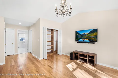 a view of a livingroom with a furniture