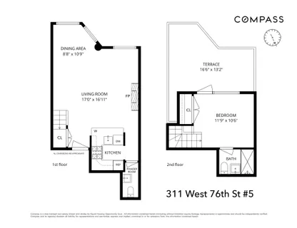 $995,000 | 311 West 76th Street, Unit PH-5 | Upper West Side