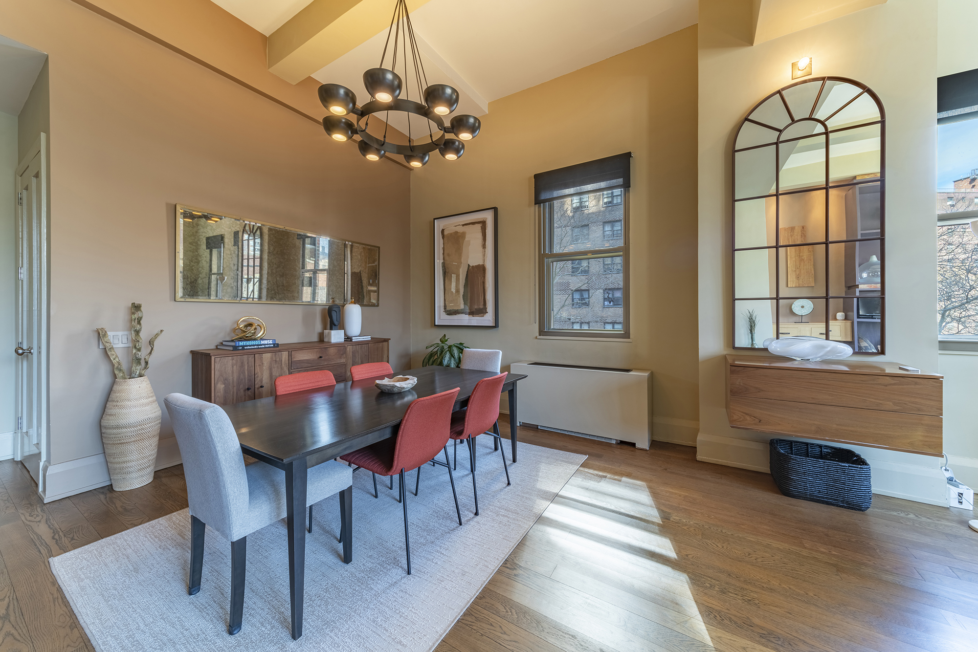 263 9th Avenue, Unit 3E Manhattan, NY 10001 - Photo 5 of 17 a view of a dining room with furniture window and wooden floor